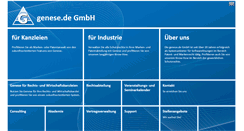 Desktop Screenshot of genese.de